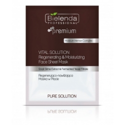 BIELENDA pure solution face mask Regenerująco-nawilżająca maska w płacie 25g